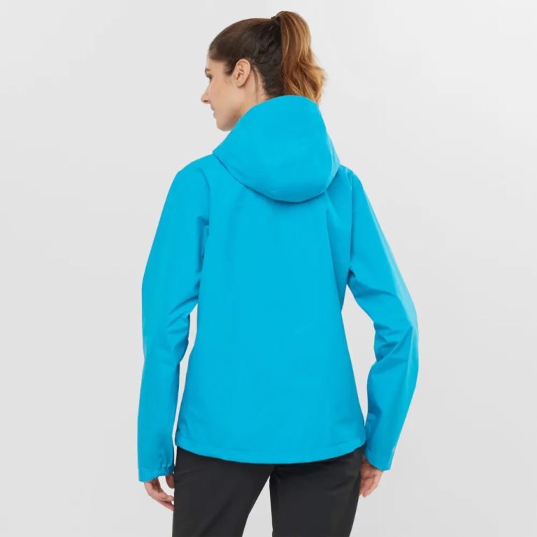 Chaquetas Shell Salomon Outline GTX 2.5L Mujer Turquesa | MX CEJV428